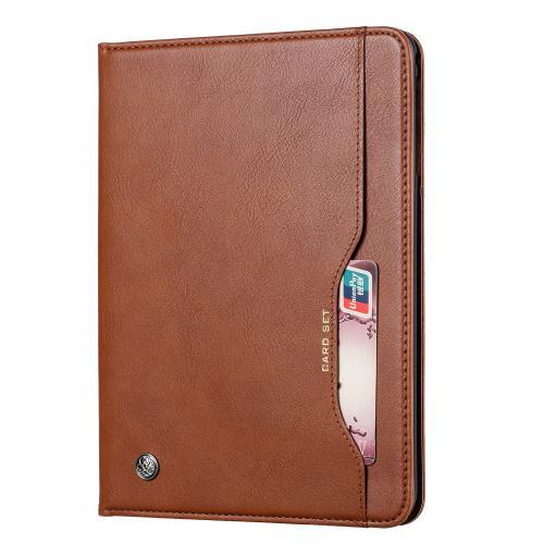 Knead Skin Texture Horizontal Flip Leather Case for Galaxy Tab A 8 2019 P200 / P205, with Photo Frame & Holder & Card Slots & Wallet(Brown)