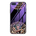 For OPPO R15 / R11s / R11s Plus Luminous Painting Violet Glass + TPU Protective Case(Dragon)