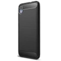 2Pcs Brushed Texture Carbon Fiber Shockproof TPU Case for ASUS ZenFone Live (L1) ZA550KL(Black)