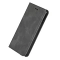 Retro Skin Feel Business Magnetic Horizontal Flip Leather Case for LG G8 / LG G8 ThinQ (Dark Gray)