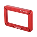 Aluminum Alloy Flame + Tempered Glass Lens Protector for Sony RX0 / RX0 II, with Screws and Screwdrivers(Red)