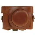 Leather Camera Case Bag for Sony HX50 (Brown)