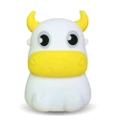 Colorful Dull Cow Silicone Night Light Led Creative Dream Bedroom Bedside Patted With Sleeping Lights, Style:Battery Power