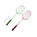 2 Pcs Steel Alloy Badminton Racket Sponge Color Grip