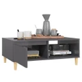 Coffee Table High Gloss Grey 90x60x35 cm Engineered Wood vidaXL