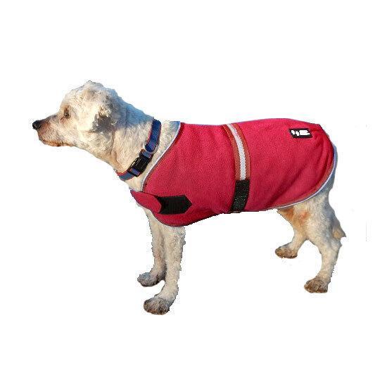 Eureka Polar Fleece Dog Coat Red 25Cm