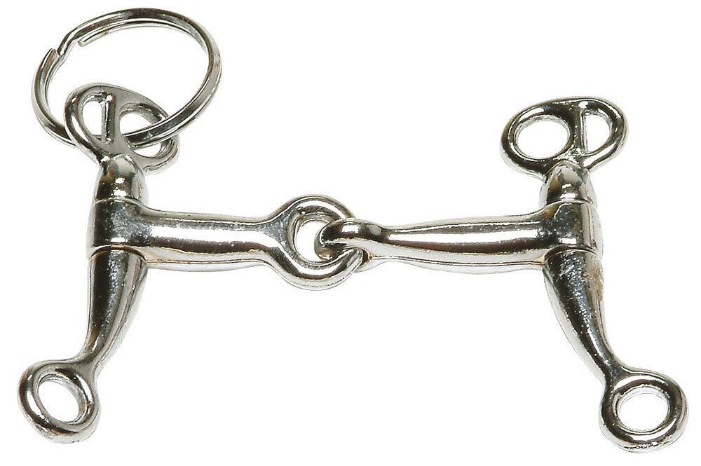 Key Ring - Western Snaffle Horse Bit Silver Key Ring