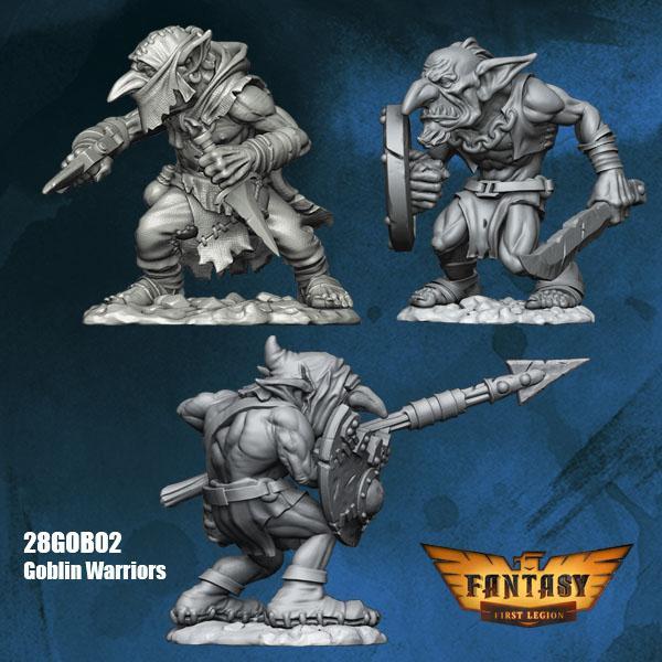 First Legion 28GOB02 Goblin Warriors - 3 Different Goblins