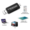 Vicanber Portable Micro USB OTG to USB Adapter SD/Micro SD Card Reader with USB Male NEW