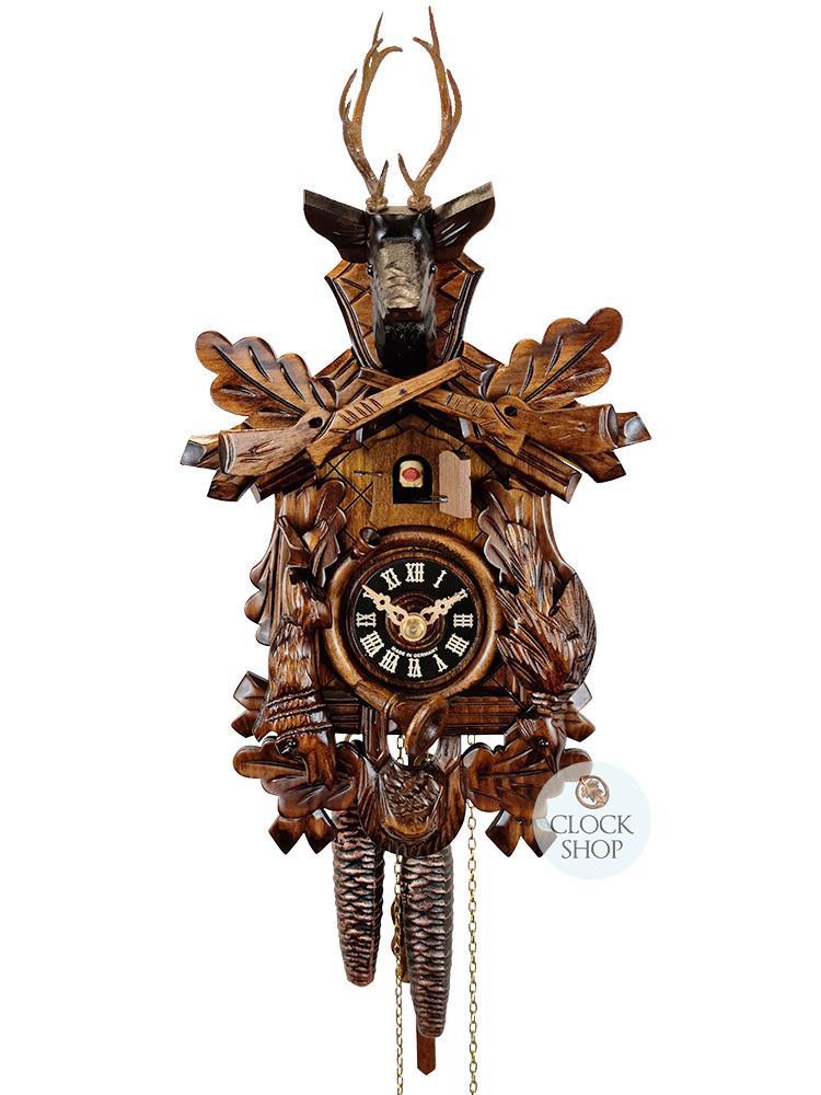 After The Hunt 1 Day Mechanical Carved Cuckoo Clock 33cm By ENGSTLER