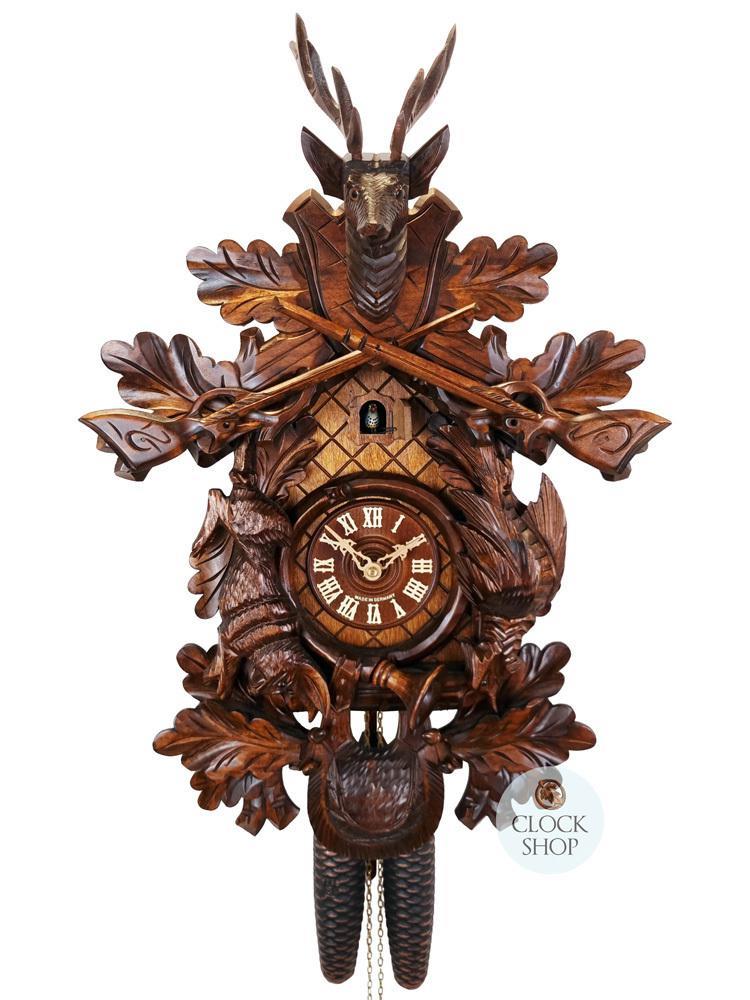 After The Hunt 8 Day Mechanical Carved Cuckoo Clock 59cm By SCHWER