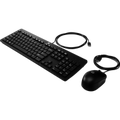 HP Keyboard and Mouse Wired Slim 9SR36AA Full Sized Keyboard USB Connection