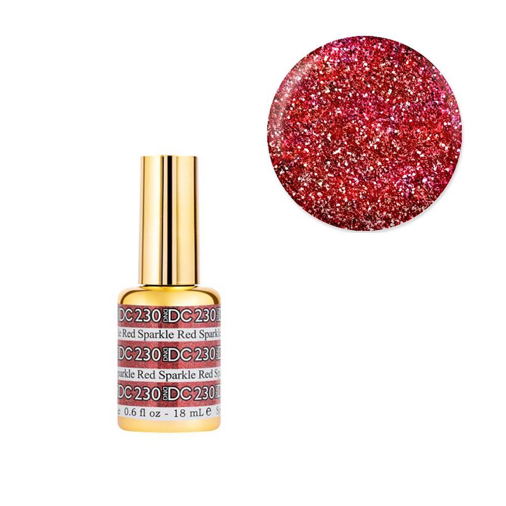DND 230 Sparkle Red - DC Mermaid Collection UV LED Nail Gel Polish 18ml