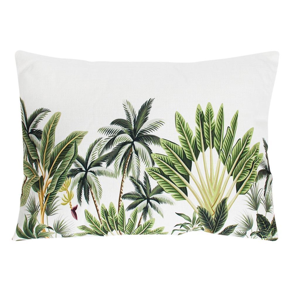 Long Rectangle 57x40cm Cushion Sofa/Bed Pillow Home/Bedroom Decor Paradise Palms