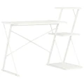 Desk with Shelf White 116x50x93 cm vidaXL