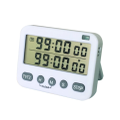 T06 2 Sets of Timer Reminder Exam Timer Cooking Timer Silent Countdown Clock Flashing Light Reminder for Kitchen Cooking