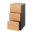 Mantone 3 Drawer Filing Cabinet Storage - Select Beech/Ironstone