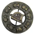 Scottish Irish Harp Fly Plaid Brooch Antique Tartan Kilt Fly Plaid Brooch Highlander Kilt Shawl Brooch