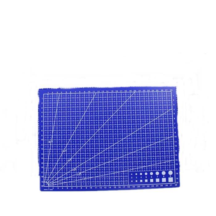 2Pcs A4 Cutting Board In Blue Plastic Hand Pad Single Side With Scale DIY Pad