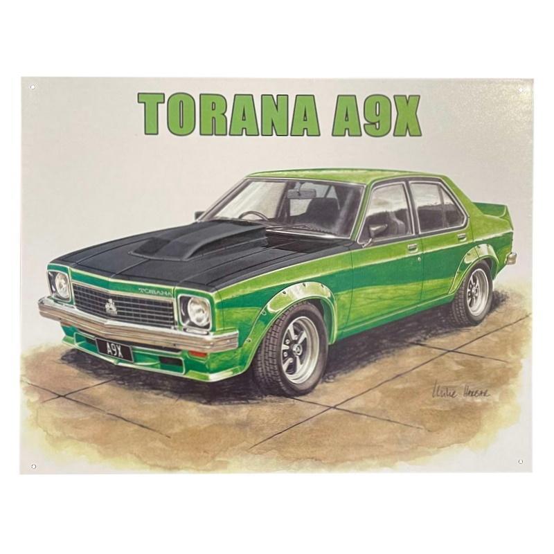 Holden Torana A9X Green Sign 40.5 x 31.5cm
