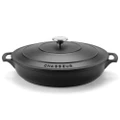 Chasseur Round French Oven /2.5L Size 30cm/2.5L in Matte Black