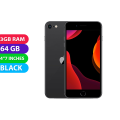 Apple iPhone SE 2020 (64GB, Black, Global Ver) - Excellent - Refurbished