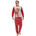 GoodGoods Family Matching Adult Kids Christmas Pyjamas Xmas Deer Nightwear Pajamas Pjs Set (Men,M)