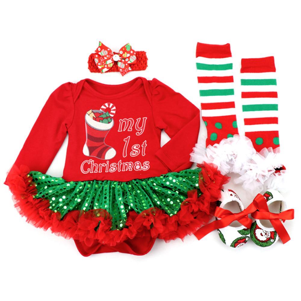 GoodGoods Toddler Baby Girl Printing Christmas Long Sleeves Xmas Cute Sets Outfit Gifts (# 6,S)