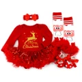 GoodGoods Toddler Baby Girl Printing Christmas Long Sleeves Xmas Cute Sets Outfit Gifts (# 5,S)