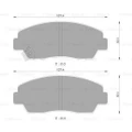 Bosch Front Brake Pads for Ford Courier 2.2L Diesel S2 1980 - 1984