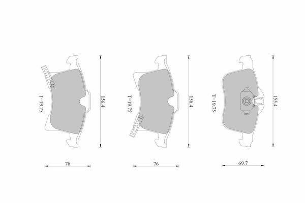 Bosch Front Brake Pads for Holden Astra AH 1.8L Petrol Z18XER 2005 - 2010