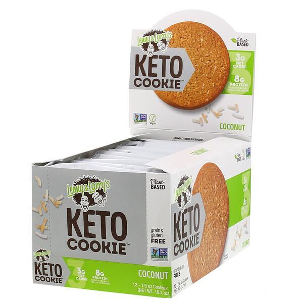 Lenny & Larry's, KETO COOKIE, Coconut, 12 Cookies, 45g Each