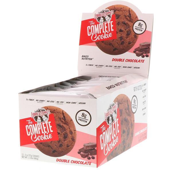 Lenny & Larry's, The COMPLETE Cookie, Double Chocolate, 12 Cookies, 57 g Each