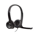 USB Headset H390 with Noise Cancelling Mic-BLACK