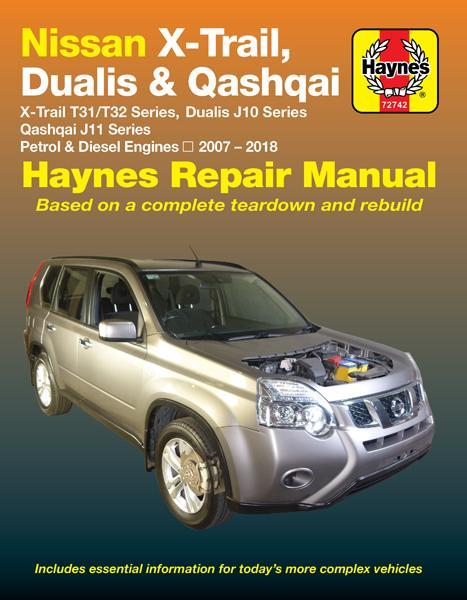 Nissan X-Trail 2007-2018, Dualis 2007-2014, Qashqai 2014-2018 Repair Manual