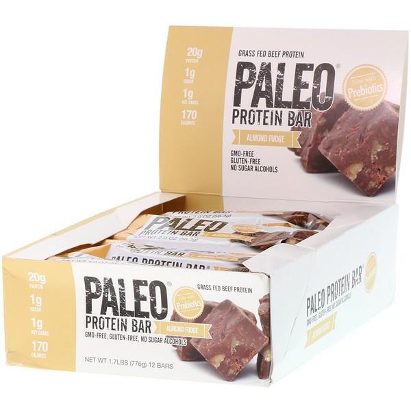 Julian Bakery, PALEO Protein Bar, Almond Fudge, 12 Bars, 56.3 g Each