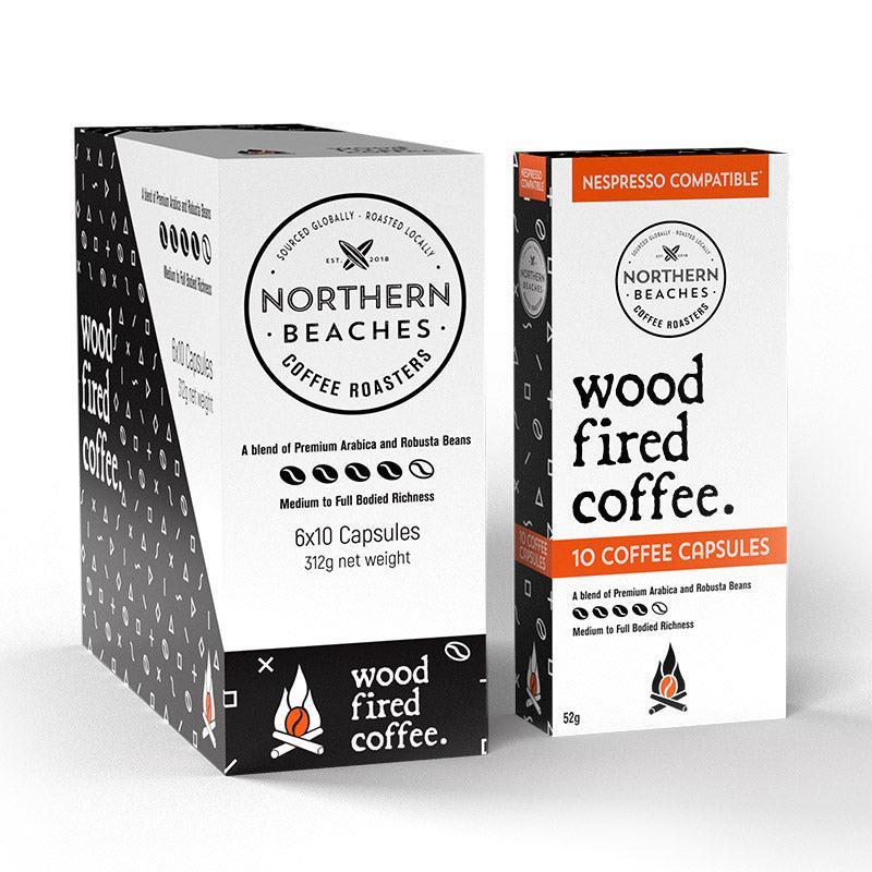 Wood Fired Coffee Capsules (Nespresso Compatible) - 60 Capsule Carton