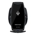 Qi A8 Wireless Charger Car Mount Phone Holder Rack Automatic Clamping Smart Sensor-Black