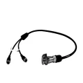 Elinz Reverse Camera Trailer Cable Coil 5PIN to 4PIN Male Connector 2 AV Input