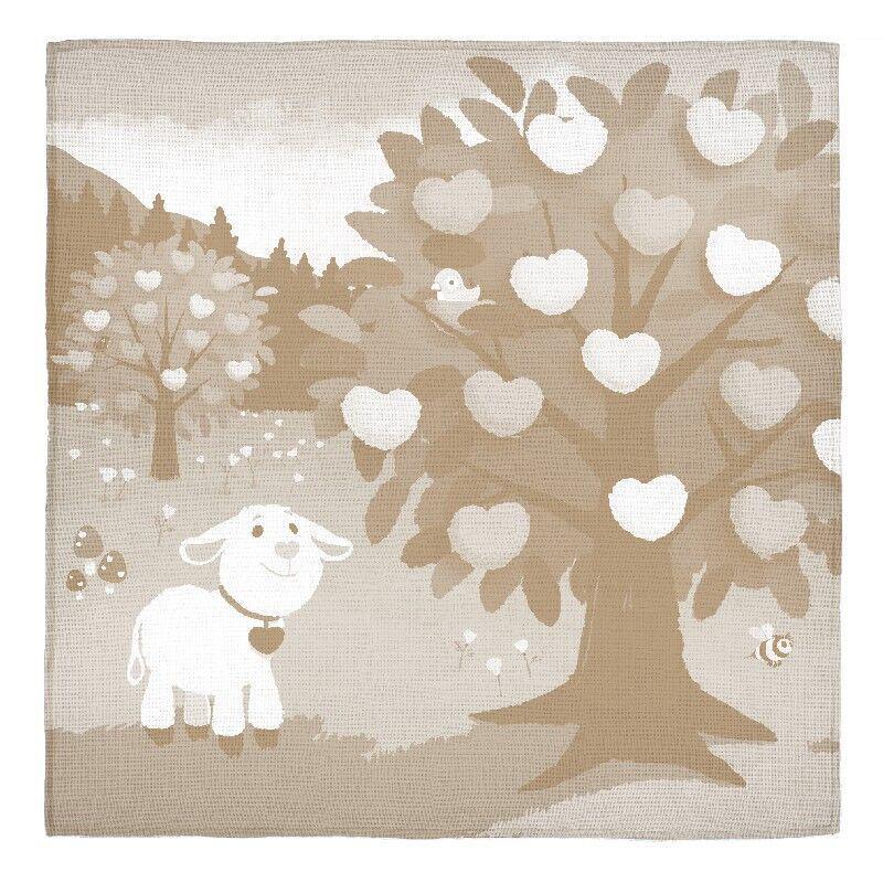 Lamby Jacquard Muslin Blanket - Apple Park