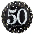 50th Birthday Holographic Sparkling Jumbo Foil Balloon
