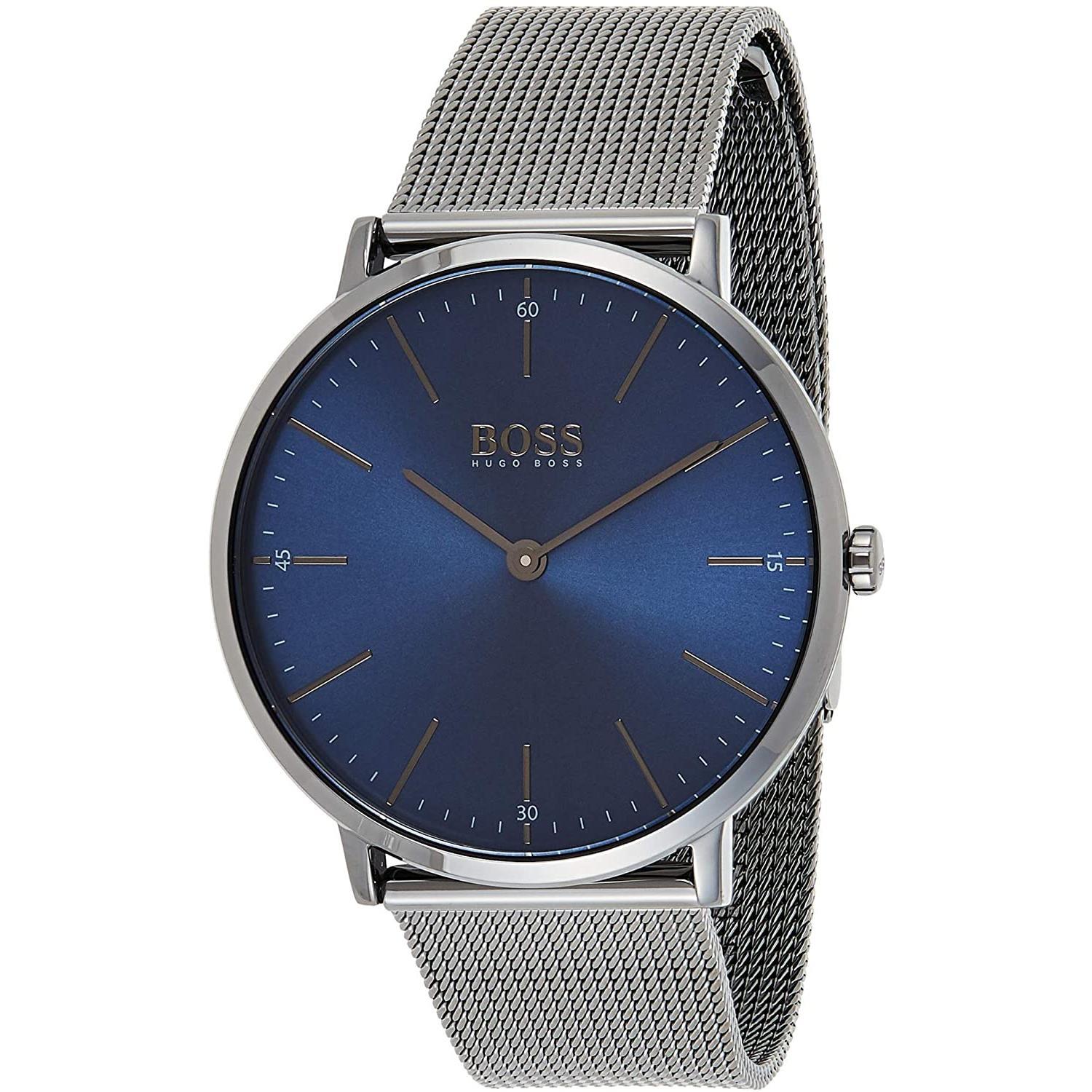 Hugo Boss Men's Mesh Blue Dial Watch - 1513734