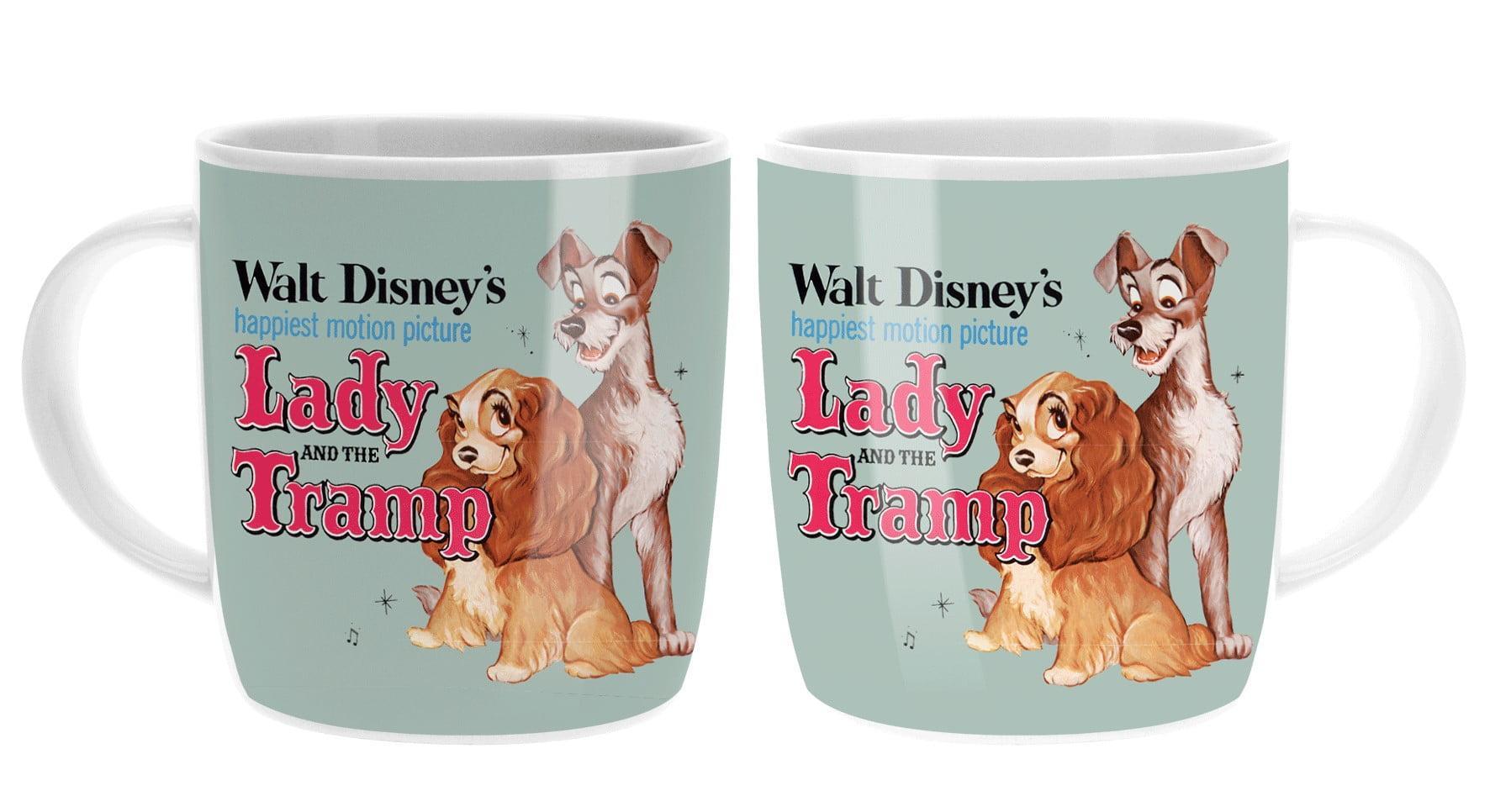 Disney Lady and Tramp Classic 400mL Barrel Coffee Mug Cup