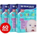 3x Hercules Pk20 10cm x 12cm Resealable Click Zip Baby Food Storage Bags Packaging