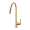 ACA Brushed Yellow Gold Pull Out Kitchen Mixer Tap Sink Laundry Faucet Swivel Spray Spout