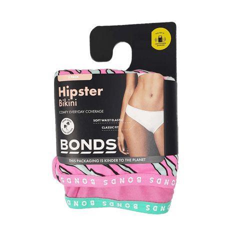 2 Pairs Bonds Hipster Bikini Briefs Womens Underwear Pink Wtdus