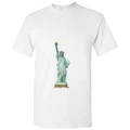 USA US New York Harbor Statue of Liberty White Men T Shirt Tee Top