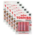 6x 4x Toshiba 1.5V Heavy Duty AA LR6 Battery Cylindrical Multiuse Batteries