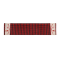 C363 Christmas Black and Red Checkered Table Runner Dwarf Faceless Old Man Table Mat Nordic Napkin for Holiday Parties