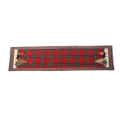 C365 Christmas Black Elk Table Runner Red and Black Grid Table Mat Nordic Indoor Table Decoration for Holiday Parties
